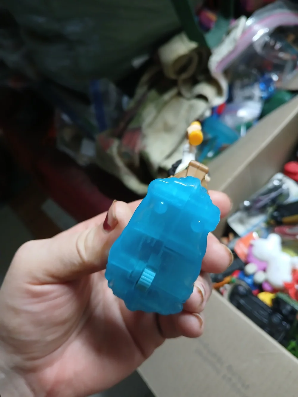 McDonald's Brown-Haired Sailor Figure with Yellow Spyglass and Blue Wave